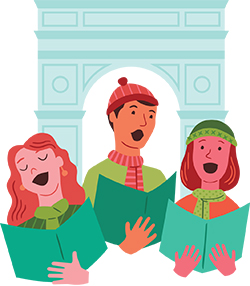 carolers-arch